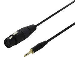Câble Audio Jack 3.5mm Mâle Vers XLR Femelle 3Pi 0.9M