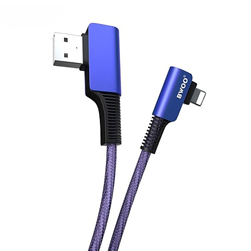 Câble Chargeur Lightning Fil Tressé BO-X112L Bwoo