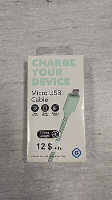 Câble Chargeur Micro USB 6Pi 1.82 M GEMS