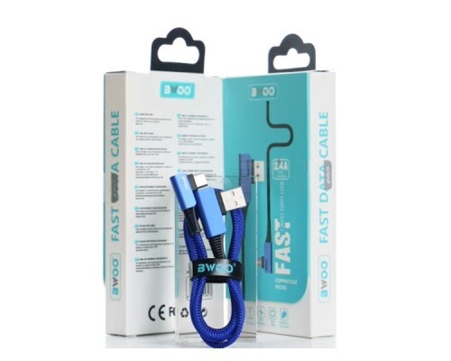 Câble Chargeur Micro USB Fil Tressé BO-X112V Bwoo