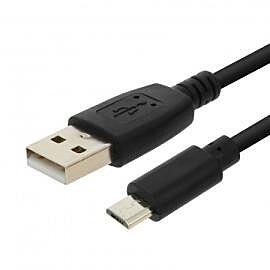 Câble USB Type A Male Vers Micro USB Male Noir 8 Pi