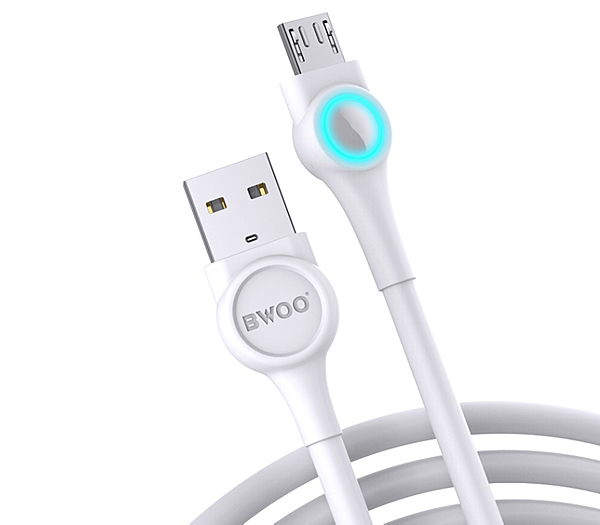 Câble Chargeur USB Type A Mâle Vers Micro USB Avec Lumiere Colorée (B0-X213V) Bwoo