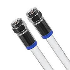 Câble Coaxiale RG6 Avec Connecteur Type F 100 Pi 30 M