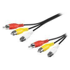 Câble Composite RCA Audio Vidéo Mâle Vers Mâle 5 Pi
