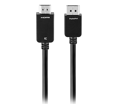 Câble DisplayPort Mâle Vers HDMI Mâle 6Pi (1.8 M) Best Buy Essentials Boîte ouverte
