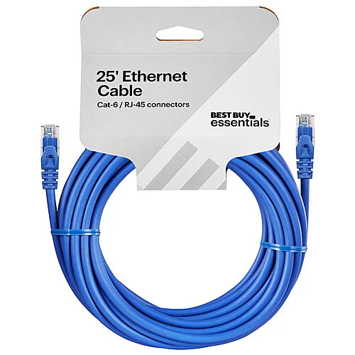 Câble Ethernet Best Buy Essentials CAT6 25 Pi (7.63 M) Boite Ouverte