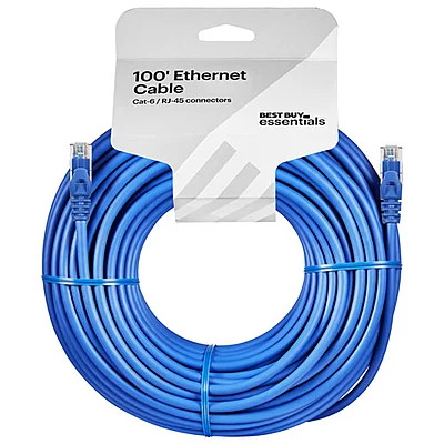 Câble Ethernet Cat6 Best Buy Essentials 100 Pi (30.5 M) Boite Ouverte