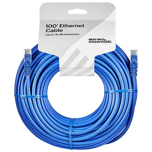 Câble Ethernet Cat6 Best Buy Essentials 100 Pi (30.5 M) Boite Ouverte