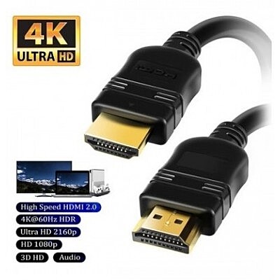 Câble HDMI Mâle Vers Mâle 6 Pi (3 M) V2.0 4K 60Hz TopSync