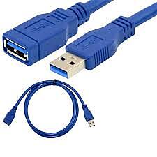 Câble d'extension USB 3.0 Male Vers Femelle 12Pi
