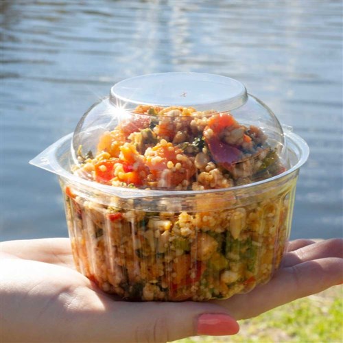 Show Bowl Dome Hinged Lid Clear 12 oz 341ml