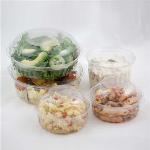 Show Bowl Dome Hinged Lid Clear 8 oz / 227ml