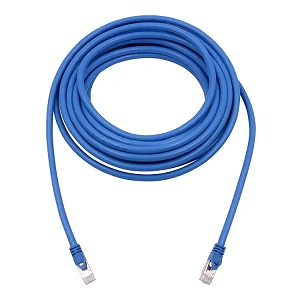TechCraft 10' Shielded CAT8 (40 GIG) S/FTP Network Cable w/ Metal Connectors - Blue