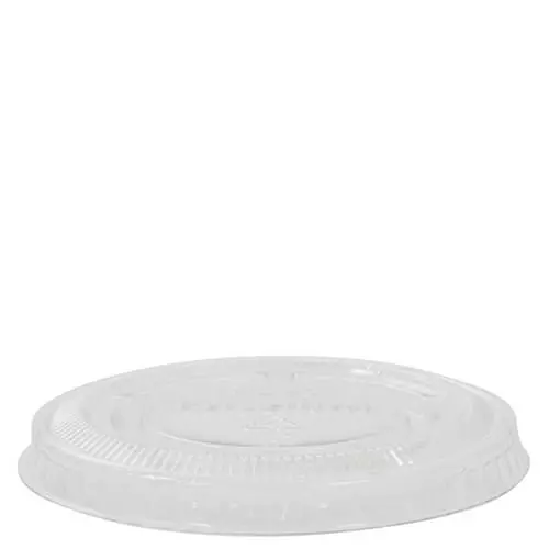 Plastic Lid Flat To Suit C-Pp0488 Clear 65mm Pack 125