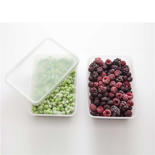 Container Rectangular PP Freezer Grade Clear Takeaway 500ml