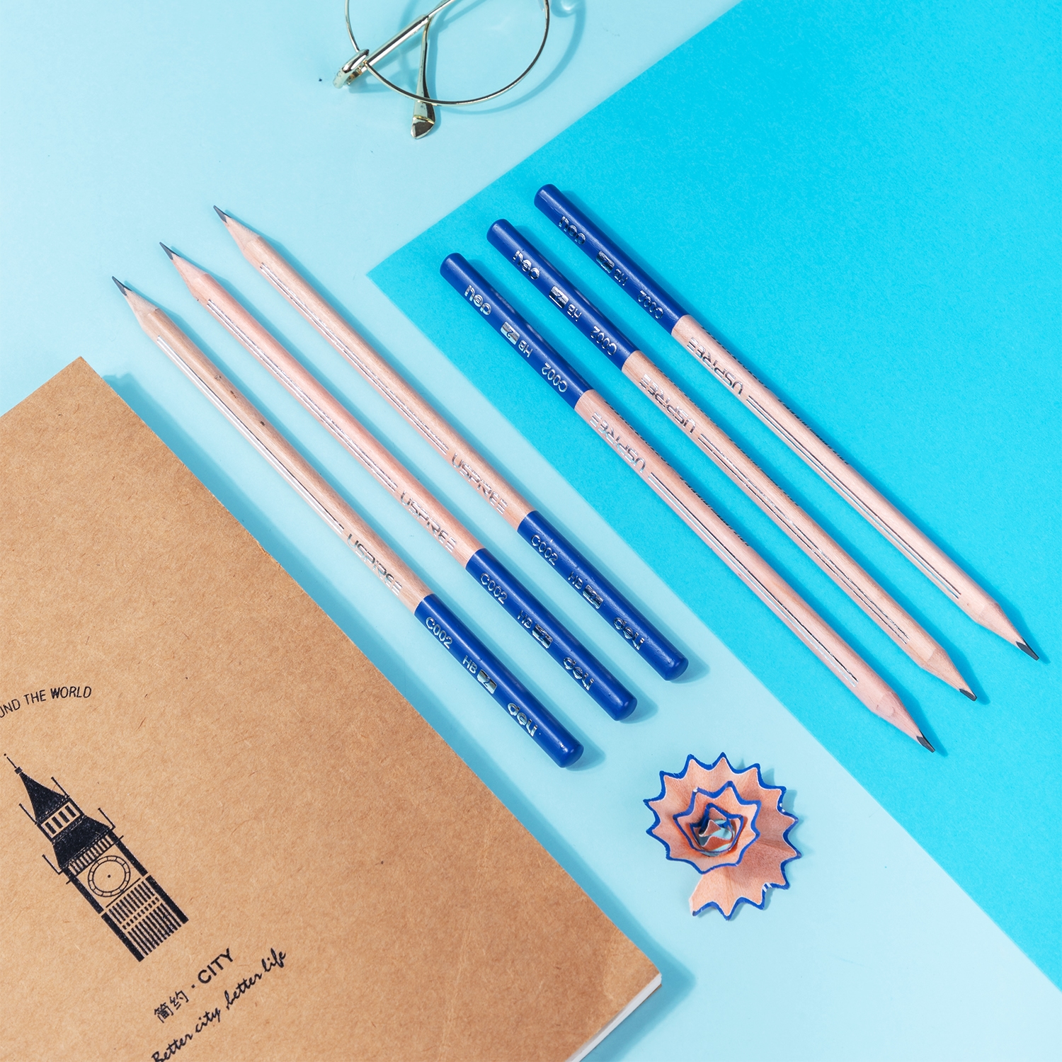 DELI C002-HB USPIRE GRAPHITE PENCILS