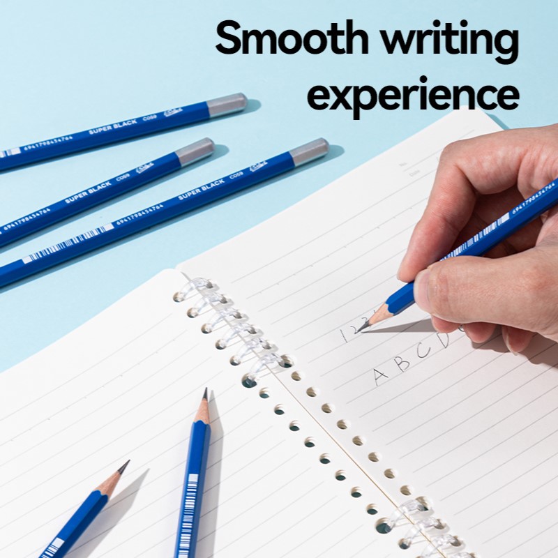 DELI C059 GRAPHITE HB PENCILS 10/PKT/ERASER/SHARPENER