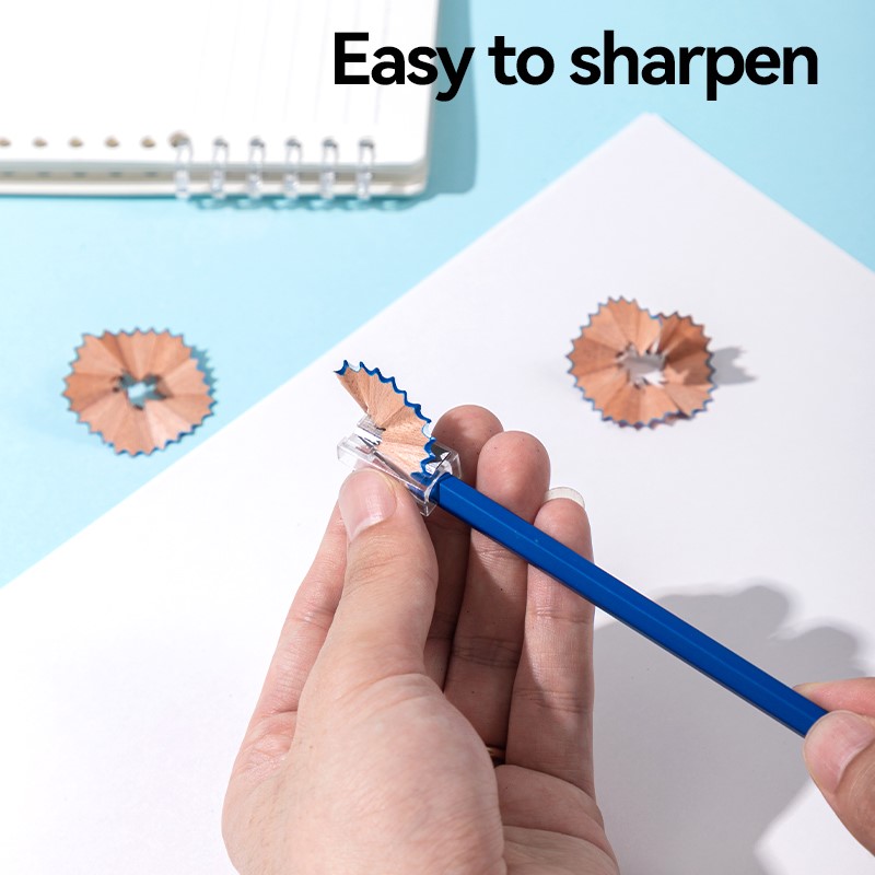 DELI C059 GRAPHITE HB PENCILS 10/PKT/ERASER/SHARPENER