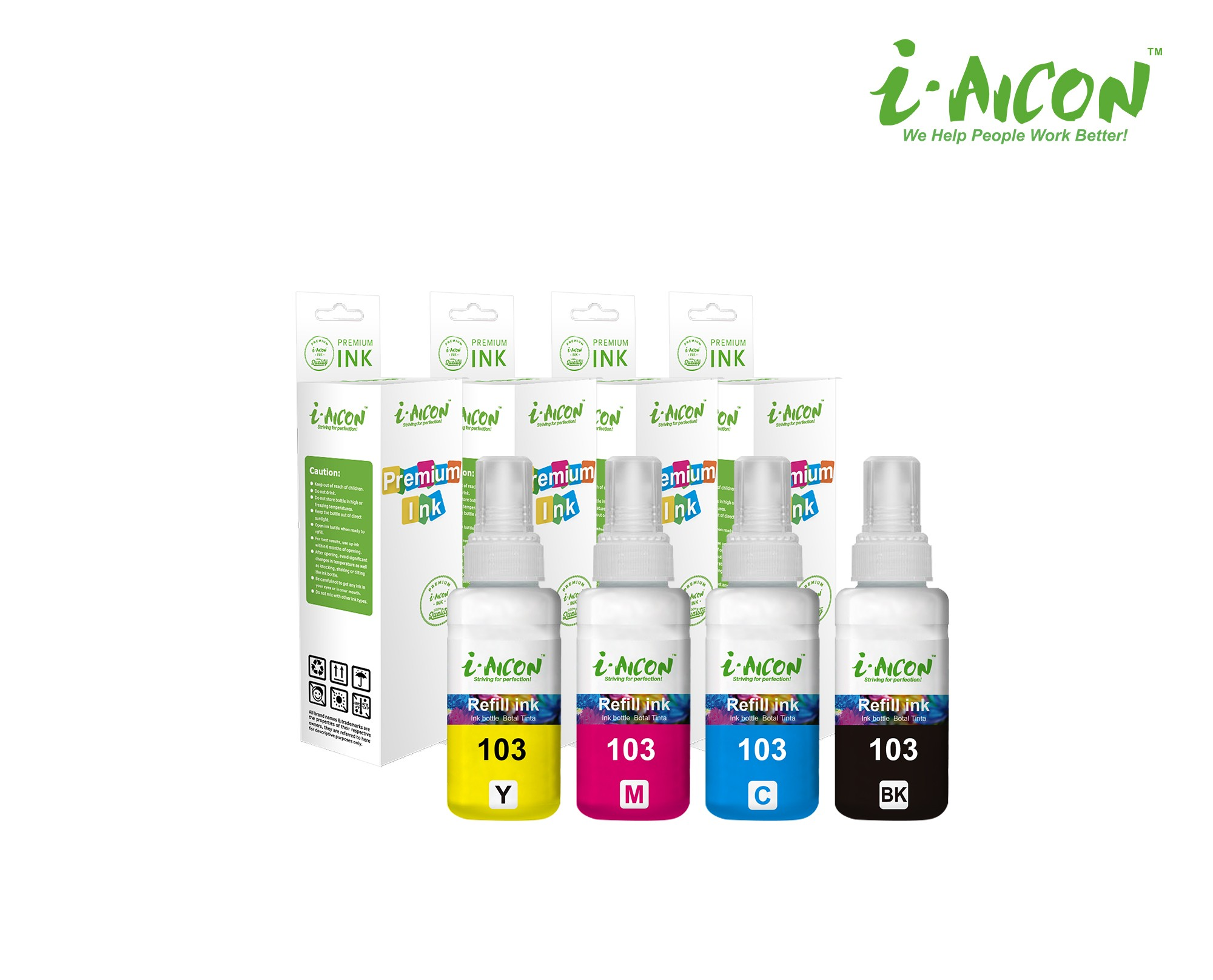 AICON INK TANK C-103-BK/70ml BLACK FOR EPSON