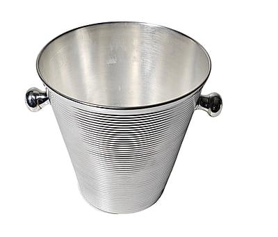 Full Ribbed Ice Bucket with Ball Handles Silver Plate.SKU:C1119 Full Ribbed Ice Bucket with Ball Handles Silver Plate.SKU:C1119