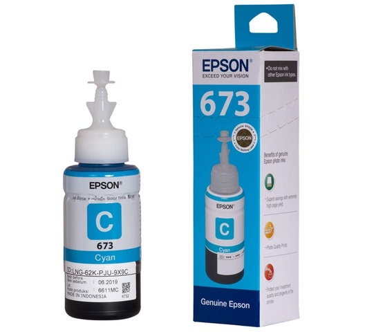 INK CART EPSON T6732 Cyan for L800, L805, L810, L850, L1800-70ml - C13T67324A