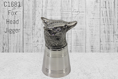 Fox Head Stirrup Cup Silver Plate. SKU #: C1681. Fox Head Stirrup Cup Silver Plate. SKU #: C1681.