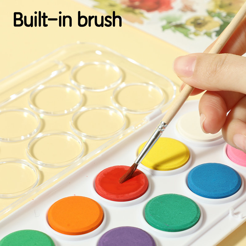 DELI C20-21 WATERCOLOR PAINTS 21 COLORS WITH BRUSH