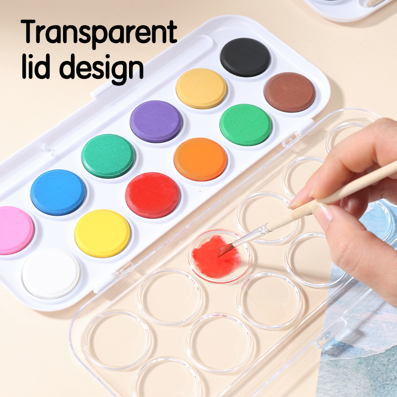 DELI C20-21 WATERCOLOR PAINTS 21 COLORS WITH BRUSH