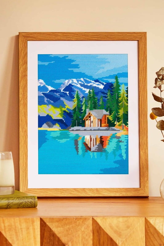 DMC - Tela per mezzopunto prestampata - Alpi