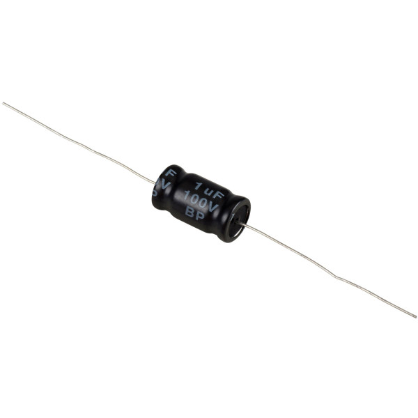 1uF, 100V Axial NP Electrolytic Capacitor 1uF, 100V Axial NP Electrolytic Capacitor