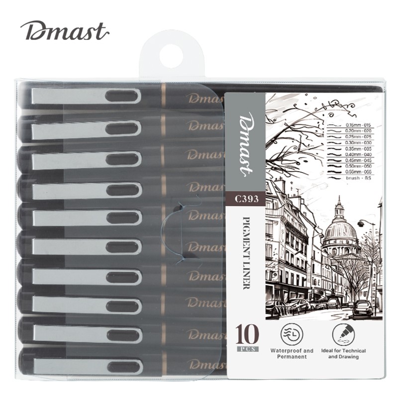 DELI DMAST C393 PIGMENT LINER SET OF 10/PKT