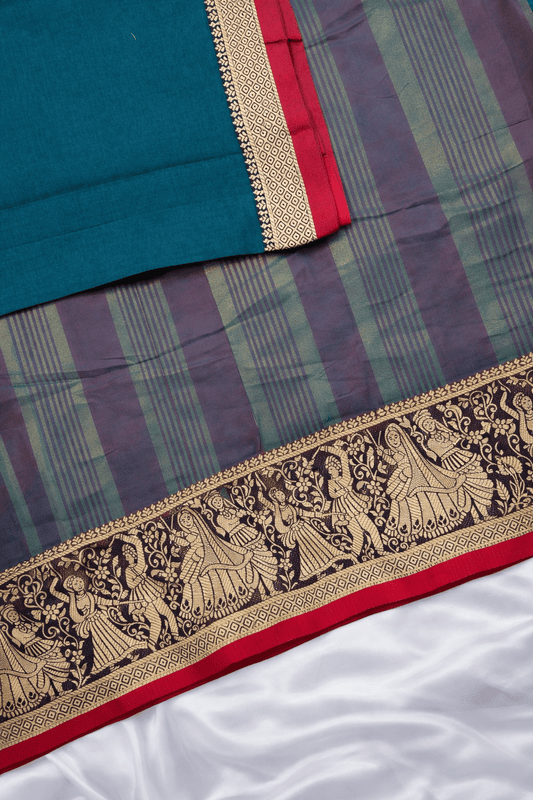 Narayanapet Saree - Dark Green