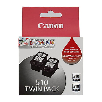 Premium Original Canon PG510 Black Ink Cartridge Twin Pack