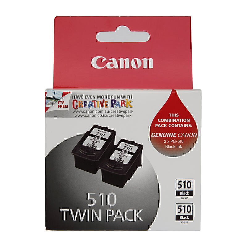 Premium Original Canon PG510 Black Ink Cartridge Twin Pack