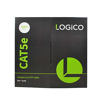 Cat5e UTP CMP 4X2X24AWG 1000Ft Blue