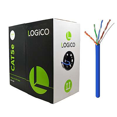Cat5e UTP CMR 4X2X24AWG 1000Ft Blue
