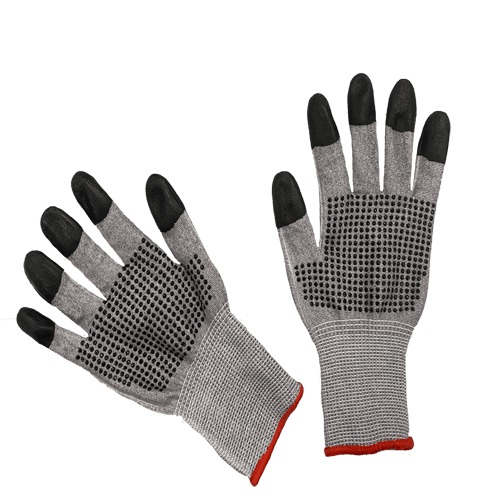 A6 Cut Resistant Glove With Dots On Both Sides
