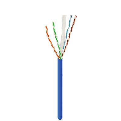 Cat6 UTP CMR Cable 23AWG 1000Ft Blue Cat6 UTP CMR Cable 23AWG 1000Ft Blue