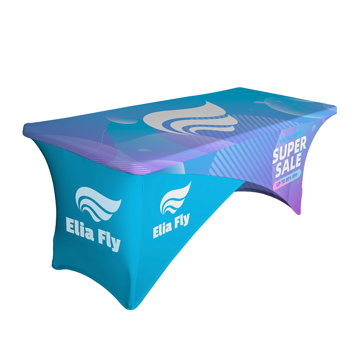 6ft Cross Over Stretch Table Cover 6ft Cross Over Stretch Table Cover