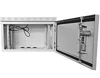 Network Outdoor WallBox -6U Inc Fans