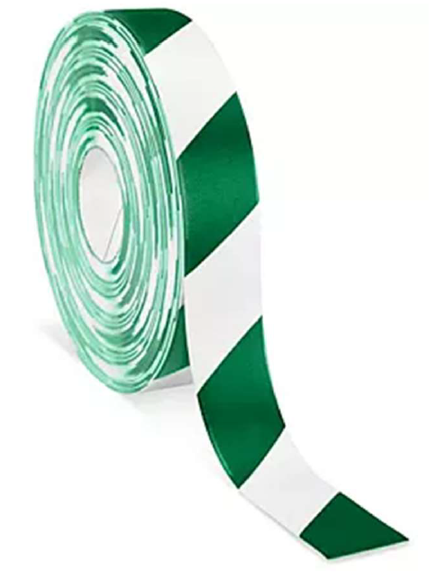 CINTA VINIL ALTA CALIDAD BLANCO / ROJO 2" X 100'