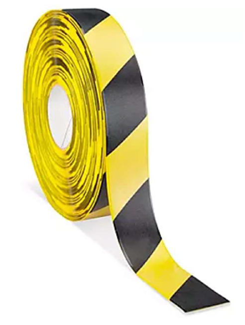 CINTA VINIL ALTA CALIDAD BLANCO / ROJO 2" X 100'