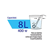 Calentador de inmersión para agua #1, 400W, 8 L Volteck - CAGU-1 / 46303