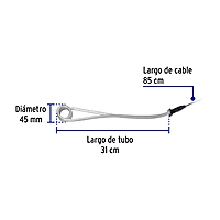 Calentador de inmersión para agua #10, 1900W, 38 L Volteck - CAGU-10 / 49981