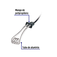 Calentador de inmersión para agua #2, 500W, 10 L Volteck - CAGU-2 / 46304