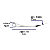 Calentador de inmersión para agua #6, 1100W, 23 L Volteck - CAGU-6 / 46308