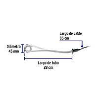 Calentador de inmersión para agua #8, 1500W, 30 L Volteck - CAGU-8 / 49980