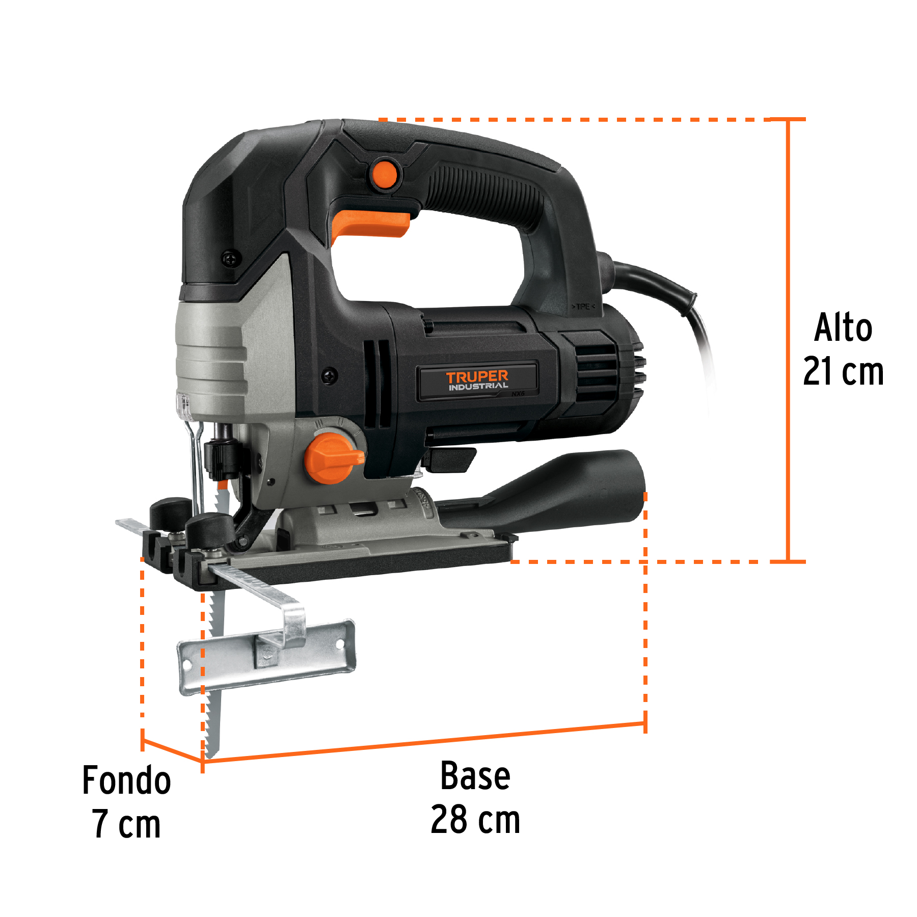 Sierra caladora 750 W 6A velocidad variable, industrial - CALA-NX6 / 15348