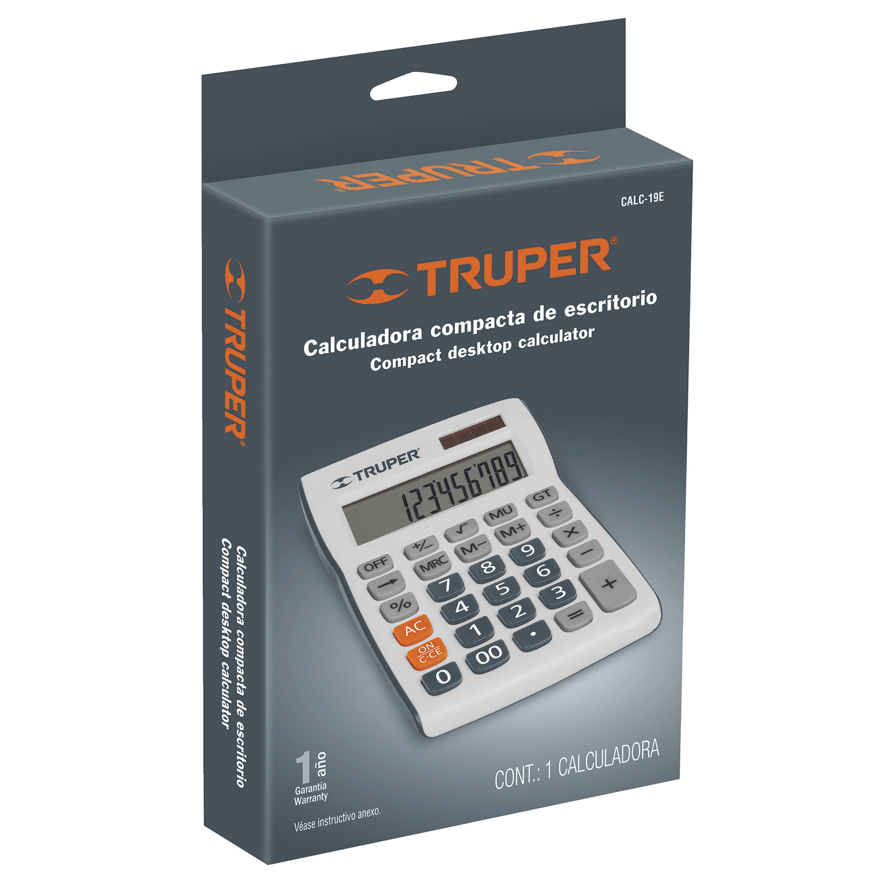 Calculadora 19 cm de escritorio - CALC-19E / 60482