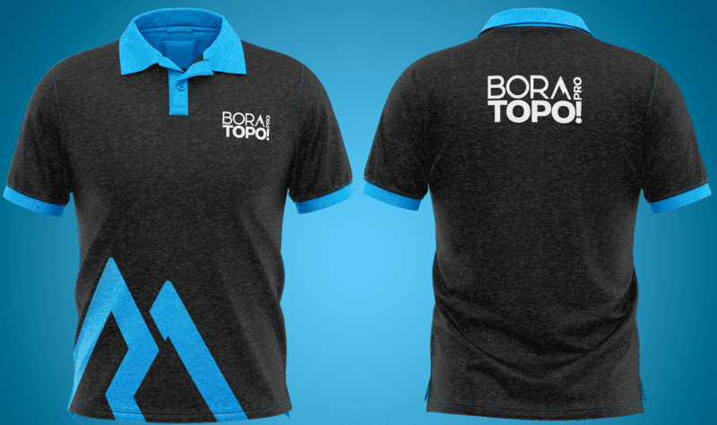 CAMISETA POLO - BORA PRO TOPOO - PRETO